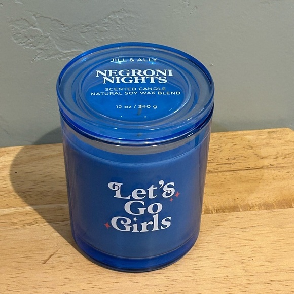 JILL & ALLY “Let’s Go Girls” Negroni Nights Scented Candle Natural Soy Wax Blend - Picture 2 of 5